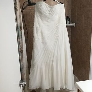 White wedding gown